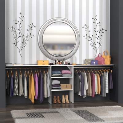 Suitesymphony Base Unit With 2 Top Shelves And Hang Rods