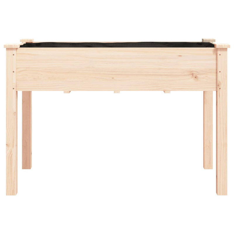 Ludington Wood Planter Box, Natural, 76cm H x 118cm W x 59cm D