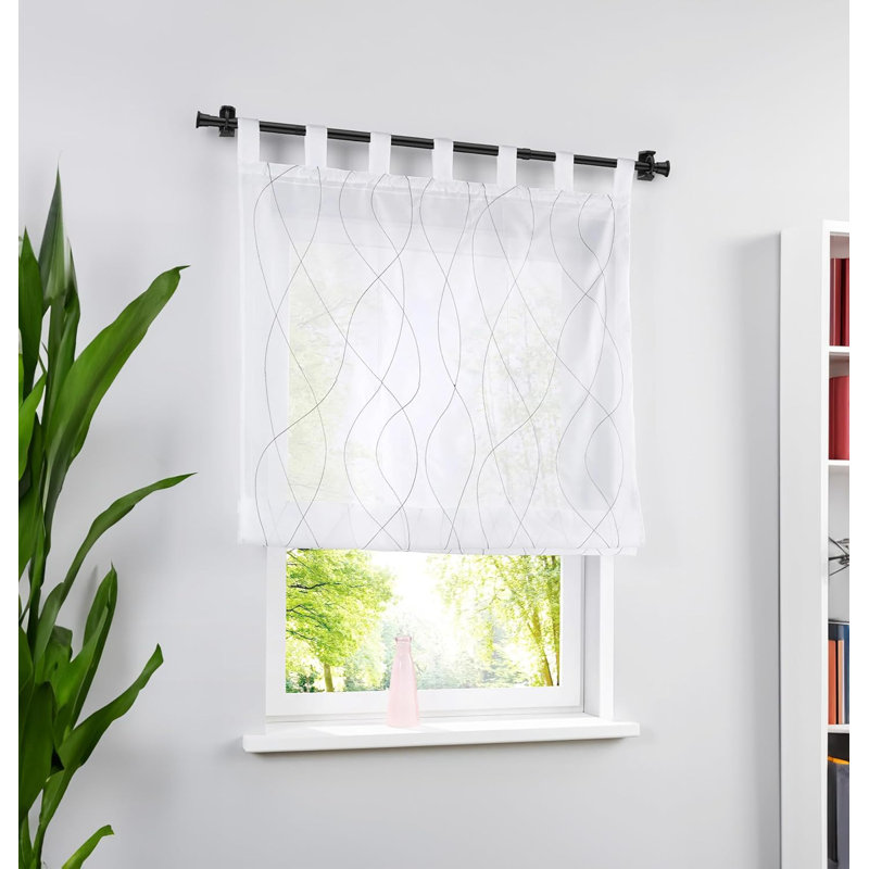 45cm Straight Tension Shower Curtain Pole & Hook Set, Matte Black