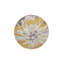 Tapis lavable jaune à motif géométrique à motif géométrique tissé-778964531
