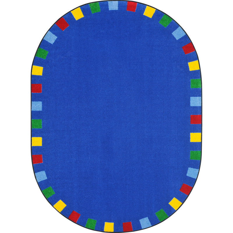 Tapis «On The Border» par Joy Carpets, Ovale 5 pi 4 po x 7 pi 8 po
