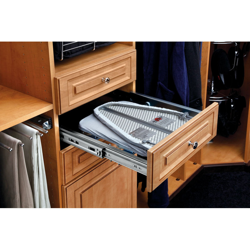 Rev-A-Shelf Retractable Pullout Stowaway Closet Ironing Board, Gray