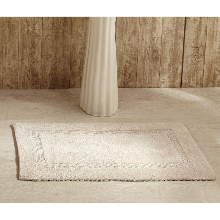 Rozanne 100% Cotton Tufted Reversible Machine Washable Bathroom Rug Highland Dunes Color: Sage, Size: 17 W x 24 L