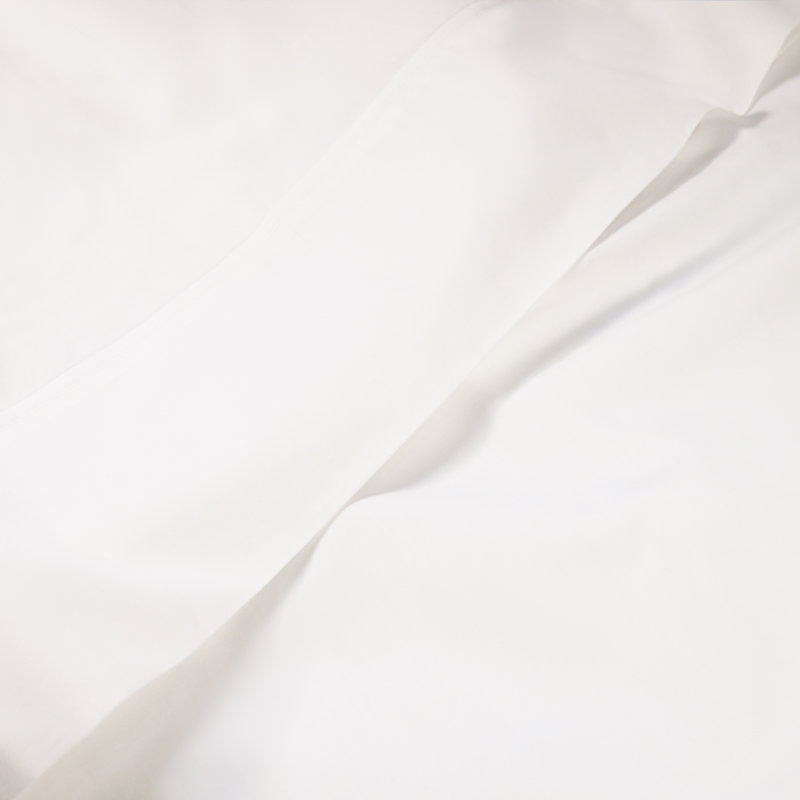 Ensemble de draps en coton percale à densité de tissage 300 fils Percale, Blanc
