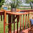 Meranti Wood Folding Balcony Railing Table