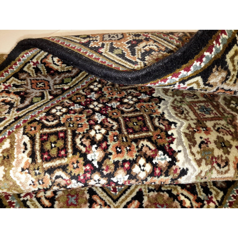 Olger Hand Woven Cotton and Wool Oriental Area Rug