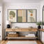 «Mid Century Modern Boho», feuille organique tropicale organique, images chaudes abstraites neutres, impression sur toile encadrée, 3 pièces-79731280-79731281