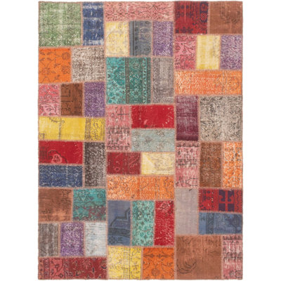 Quwan One-of-a-Kind 5'10" X 7'11" 1980s Wool Area Rug in Brown
