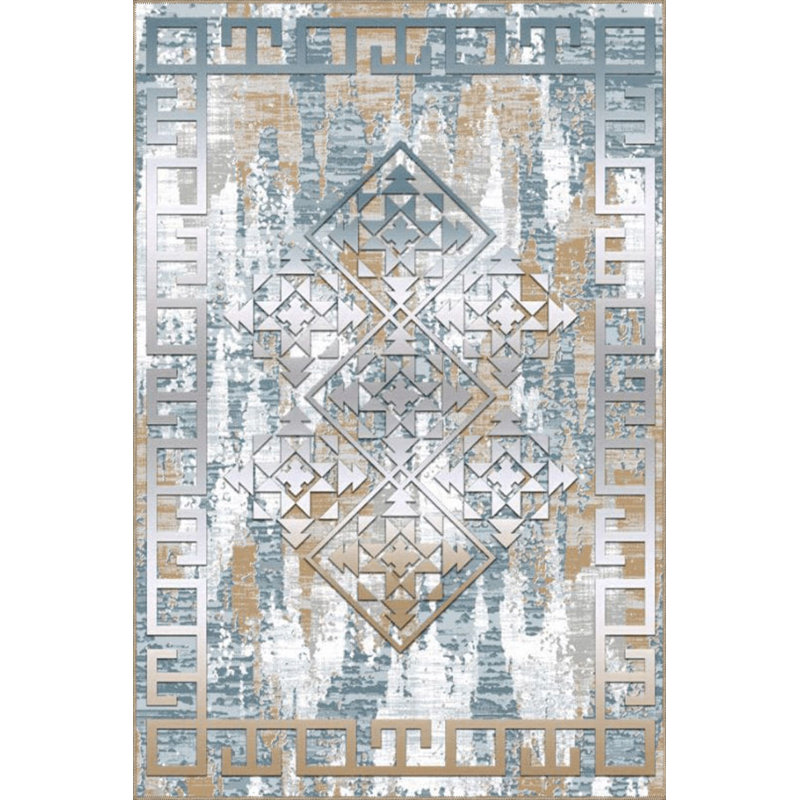 Tapis à motif géométrique abstrait moderne scandinave lavable à la machine