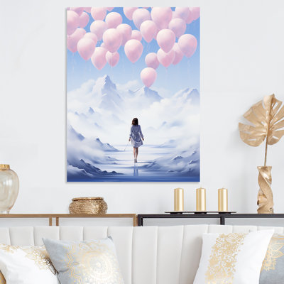 Sky Is The Limit Woman Motivation IV - Motivation Metal Wall Art