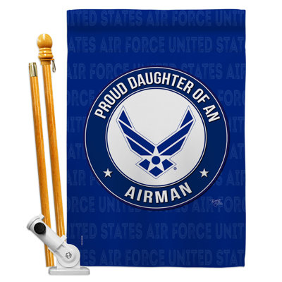 Ensemble de drapeaux en polyester 40 po x 28 po Proud Daughter