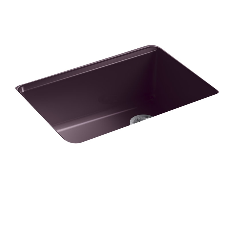 Riverby 27"L x 22"W Kitchen Sink, Black Plum