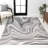 Lilirose Contemporary Glam Abstract Marble Charcoal/Cream Rug-98364846