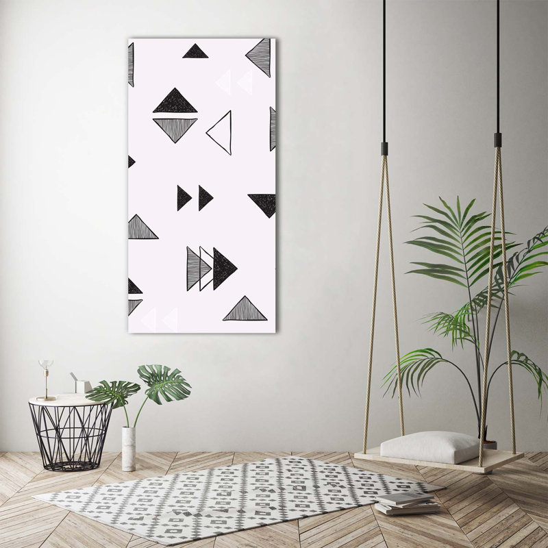 Triangles Background - Wrapped Canvas Print