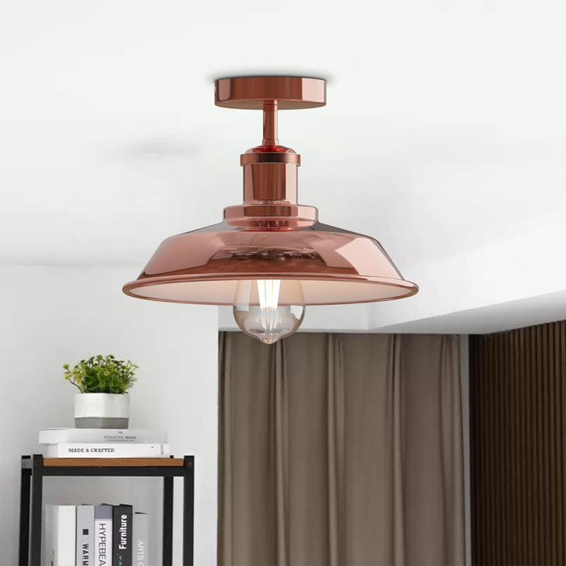 Semi Flush Mount, Rose gold