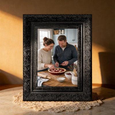5" x 7" Black 1PC Tabletop Picture Frame for Anniversary Photo Display