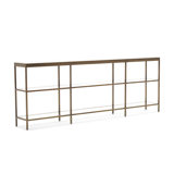 Vienna Low Bookcase W/ Glass Top