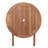 Round Eucalyptus Solid Wood Foldable Outdoor Bistro Table Umbrella Hole , 35.38 " W 35.38 " D