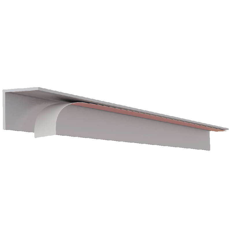7/8" Designer DripEdge - 12.75"L, Brushed Aluminum