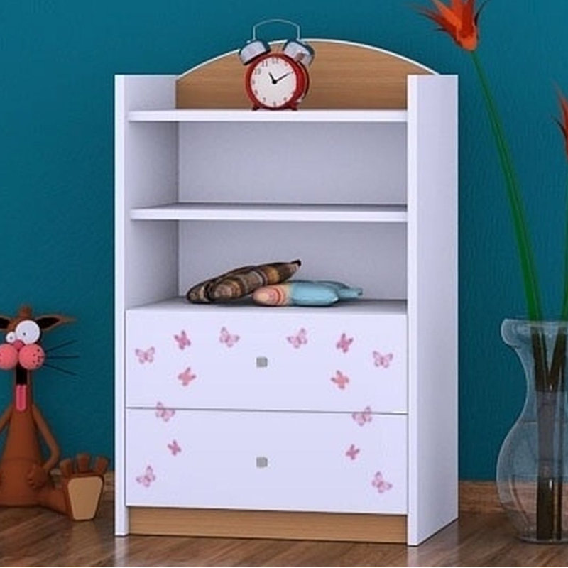 Sylvia 96cm H X 60cm W Kids Cube, Natural