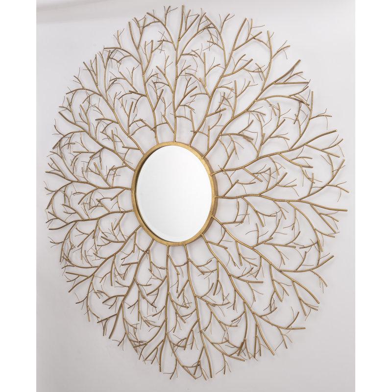 Miroir mural en métal country Beckman