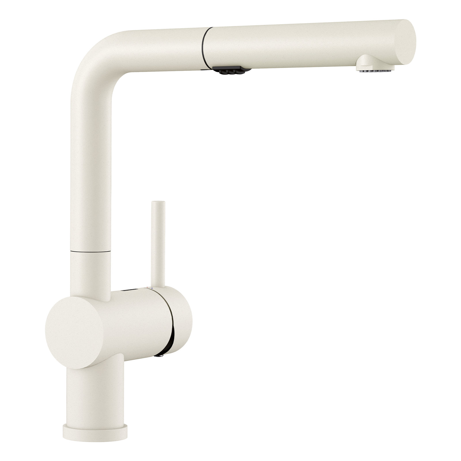 Linus Low Arc Pull-Out Kitchen Faucet, White