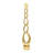 Aluminum Abstract Decorative Object for Home or Office Decor Gold 32".