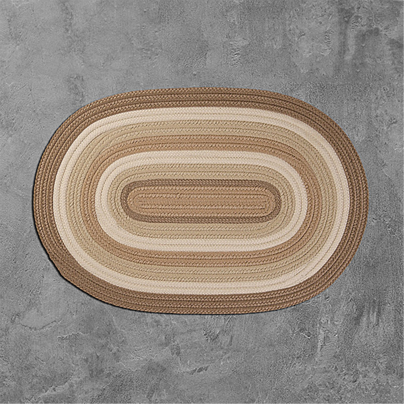 Mckaufman Striped Indoor / Outdoor Rug, Oval 4' x 6'
