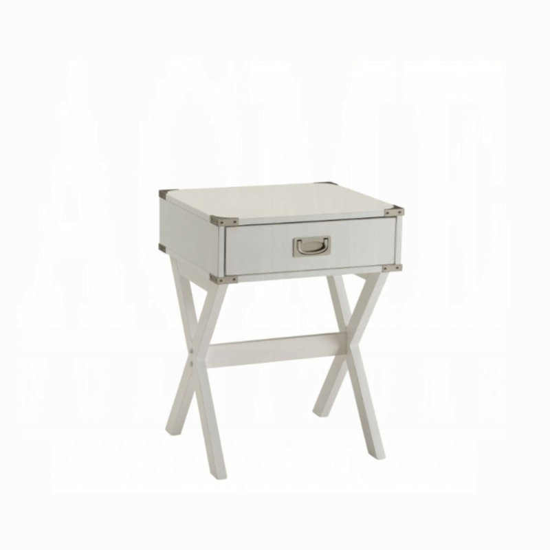 Babs Accent Table, White