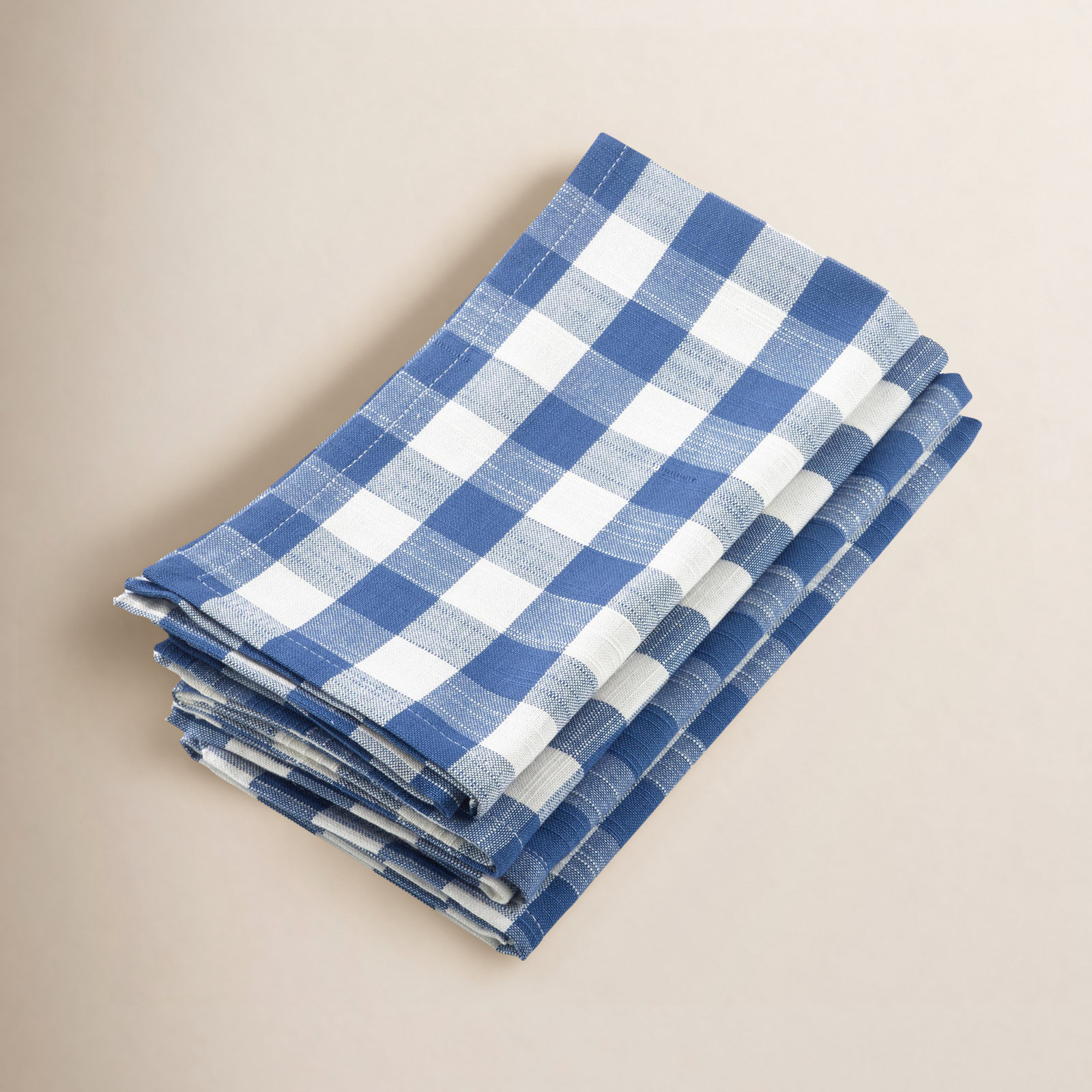 Utopie Reversible Cotton Napkin, French Blue