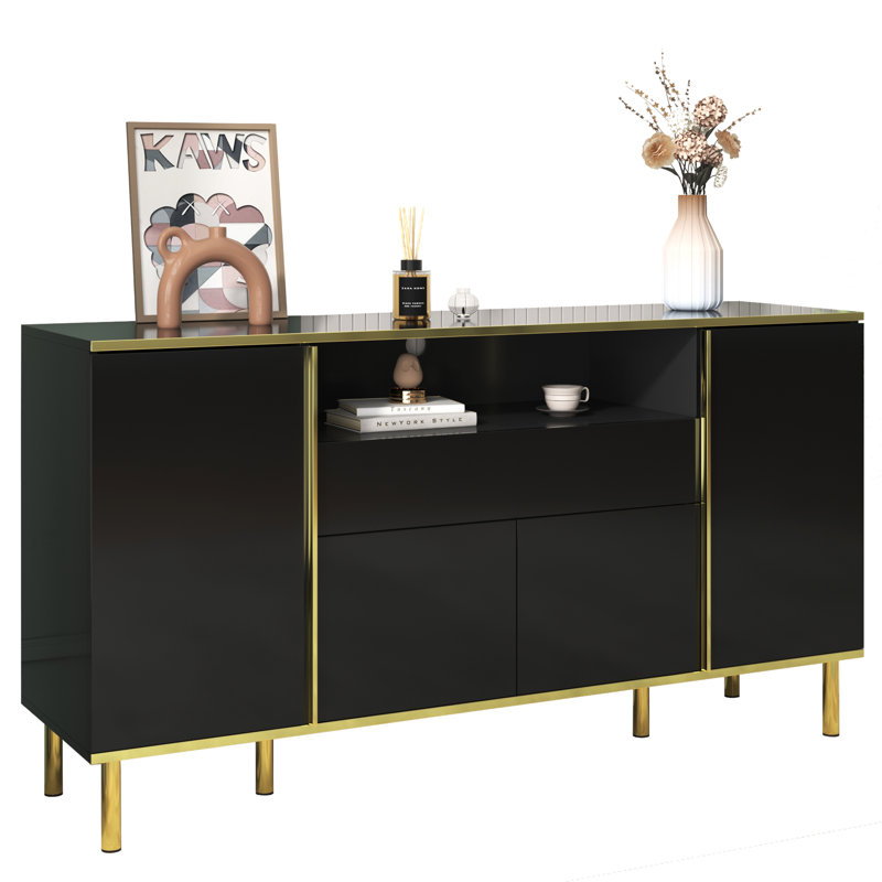 150cm Sideboard, Black