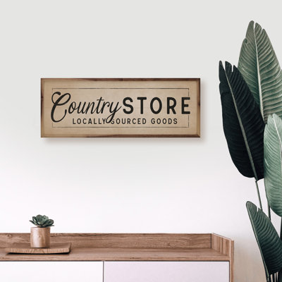 Country Store Locally Sourced Goods Border Black