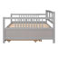Full Size Daybed Wood Bed With Twin Size Trundle-201485388