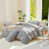 Gris clair / rayures blanches