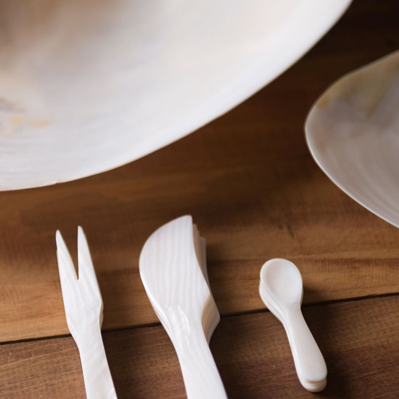 Mini Shell Spoons, Set of 4