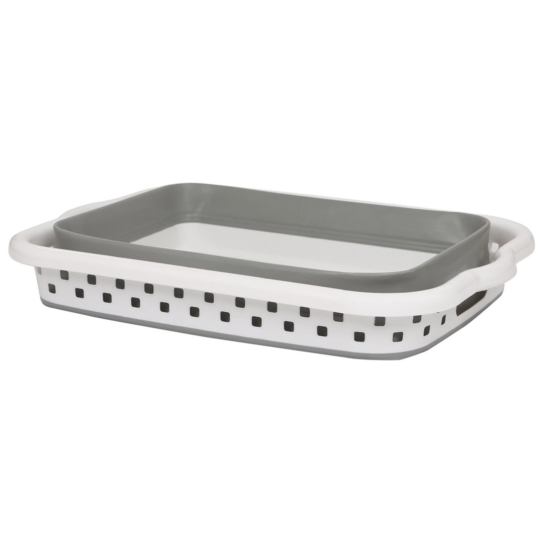 Harbour Housewares Collapsible Laundry Basket - 42 Litre