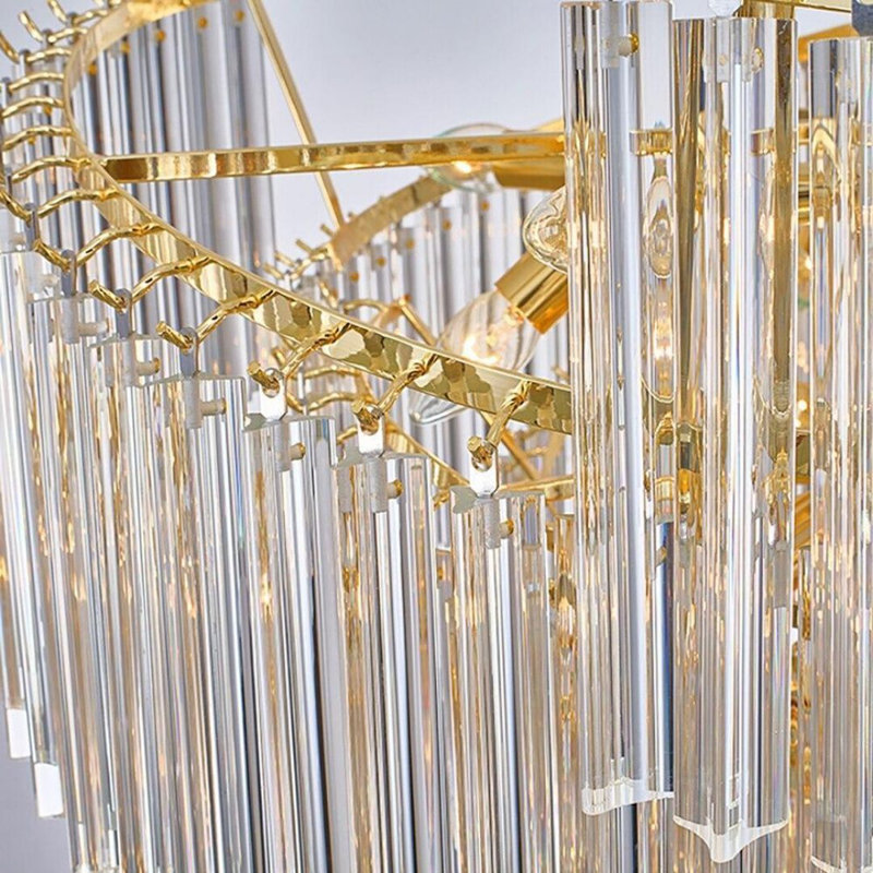 Lilia 10 - Light Crystal Chandelier, 40cm x 60cm x 60cm