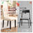 Faux Leather Upholstered Dining Chairs with Wood Legs-704175641-672307018