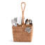 Natural Fibres Square Flatware Caddy
