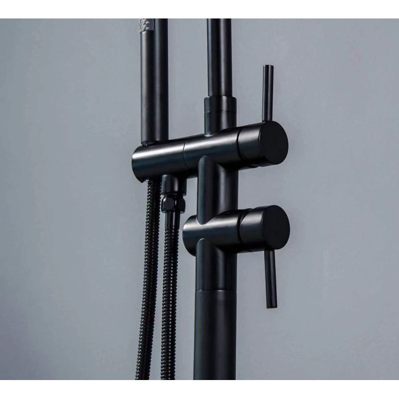 Floor Tub Spout with Diverter