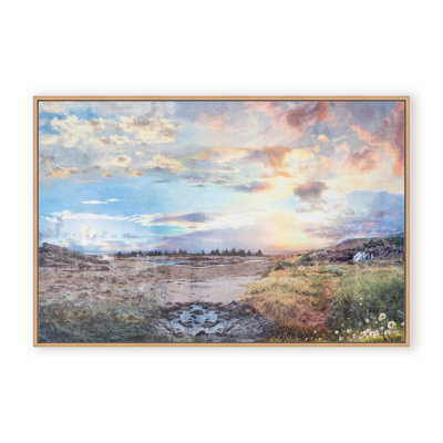 Nature Inspired Ice Landscape by  - Picture Frame Painting