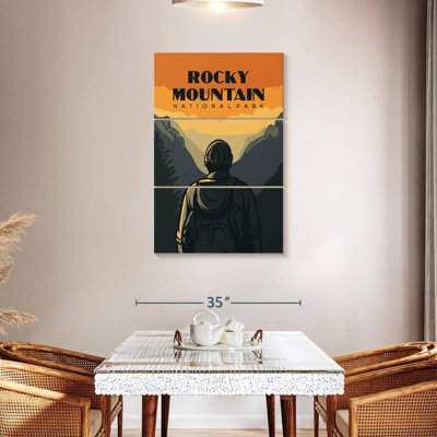 Senne Rocky Mountain Hiking Poster