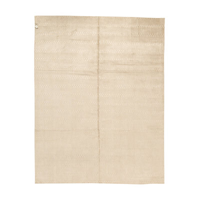 Tapis beige noué à la main de haute qualité