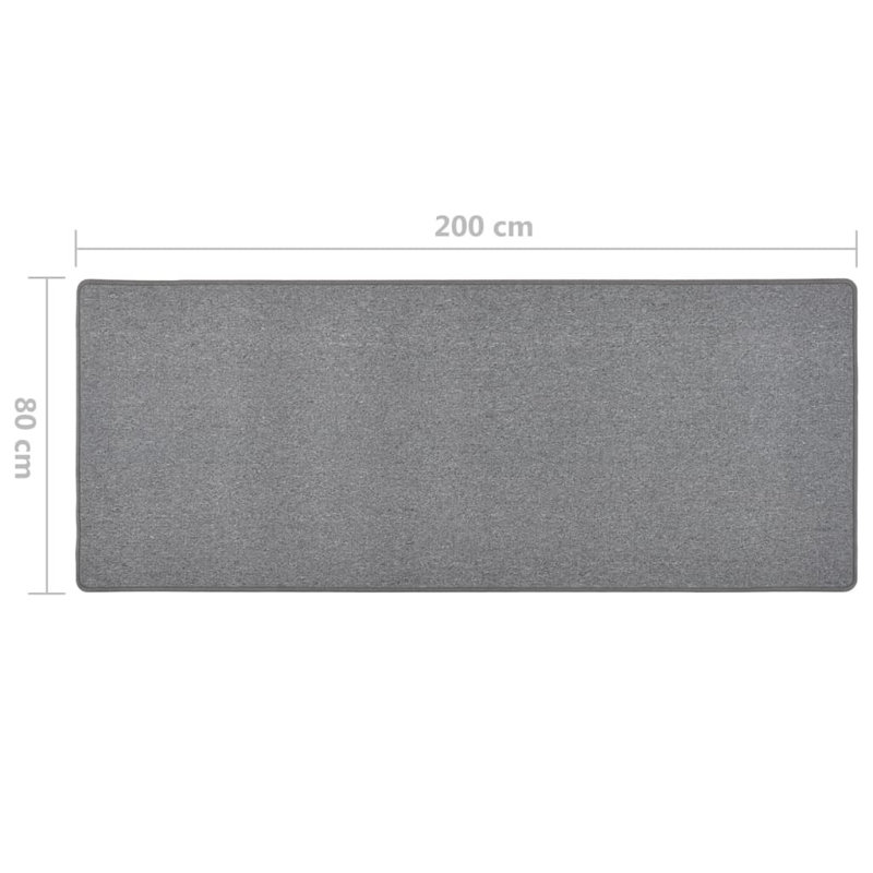 Runner Goth Solid Colour Area Rug, Runner 80 x 200cm