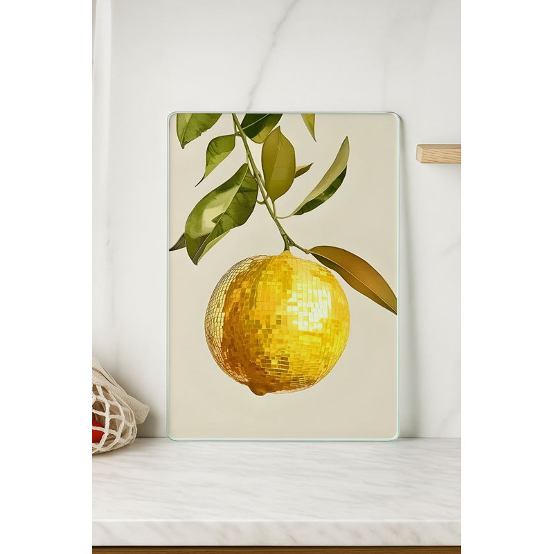 Durable Tempered Glass Cutting Board, 7.9 x 11.8 inches | 100% Antibacterial, Non-Slip Silicone Feet | Easy Clean Surface, Perfect for Food Prep & Kitchen Use, Not Dishwasher, Microwave, or Oven Safe