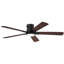 Ventilateur de plafond encastré noir moderne 52 po avec lumière DEL et télécommande Cissline pour la chambre à coucher, le salon et la cuisine-1876111877