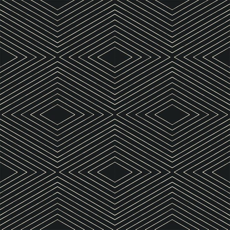 Huron 10' L x 24" W Wallpaper Roll, Onyx, Non-pasted