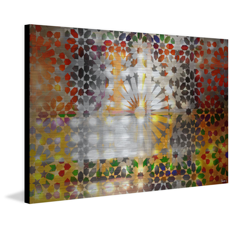 «Marrakech Nights» par Parvez Taj, reproduction d'art sur aluminium brossé, 30 po x 45 po