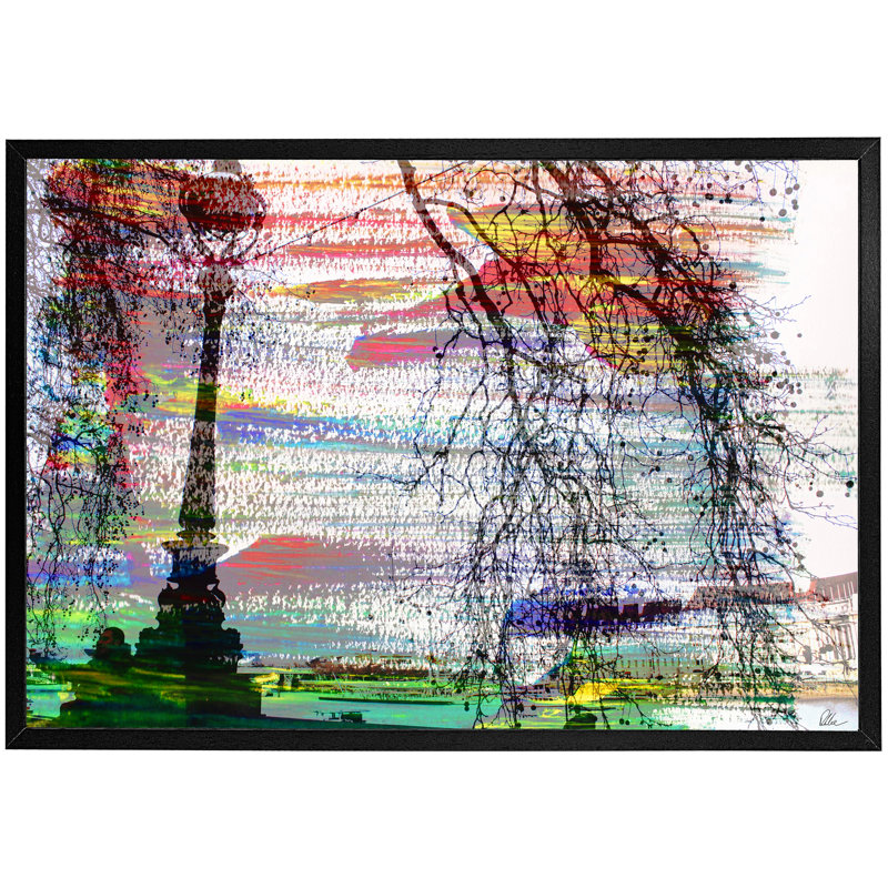 Single Picture Frame Print, Black, 61cm H x 91cm W x 4cm D