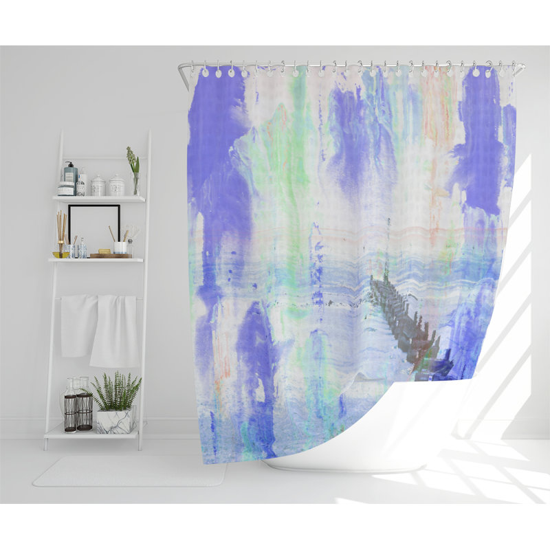 Beach BLUE Designer Shower Curtain